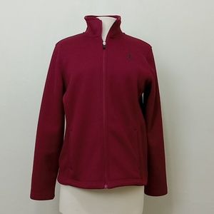 Izod Waffle Textured Full Zip Jacket